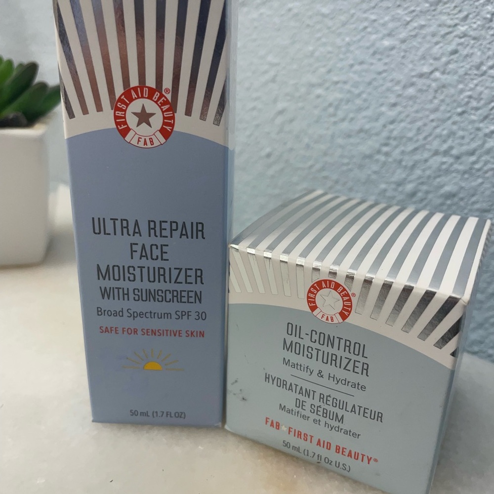 First Aid Beauty Ultra Repair Face Moisturizer & Oil Control Moisturizer (2)